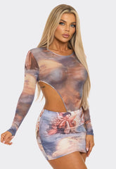 Angel Mesh Skirt Set