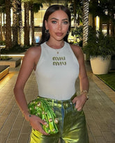 Meow Rhinestone Tank Top