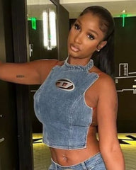 Dylan Denim Tank Top