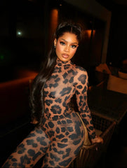 Leopard Print Pant Set