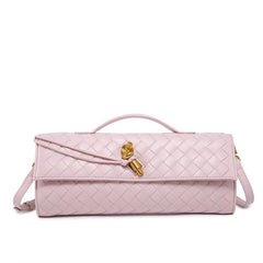 Braided Clutch Pink