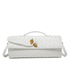 Braided Clutch White