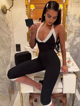 Lace Trim Jumpsuit