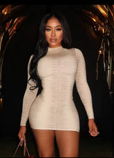 Snake Skin Mini Dress