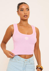 Jupiter Contrast Top Pink