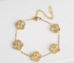 Gold Clover Bracelet