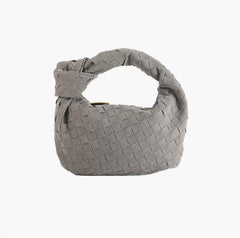 Woven Suede Bag Grey