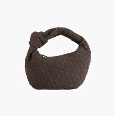 Woven Suede Bag Coffee