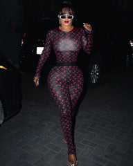 Moon Pants Set Black