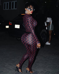 Moon Pants Set Black