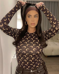 Moon Long Sleeve Brown