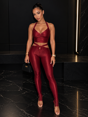 Halter Stretch Pant Set