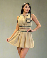 Min Rhinestone Skirt Set