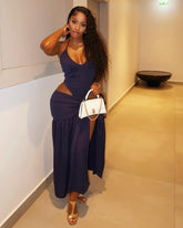 Tulum Skirt Set Navy