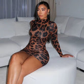 Leopard Body Mini Dress