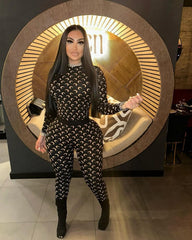 Moon Pants Set Brown