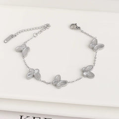 Silver Butterfly Bracelet
