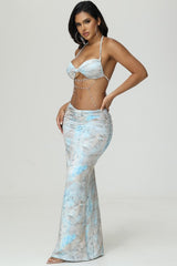 Aquamarine Oasis Skirt Set