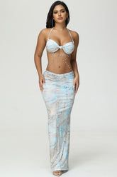Aquamarine Oasis Skirt Set