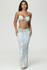 Aquamarine Oasis Skirt Set