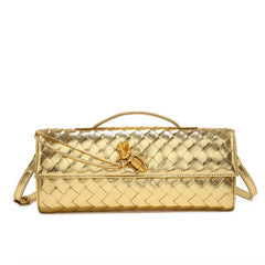 Braided Clutch Gold