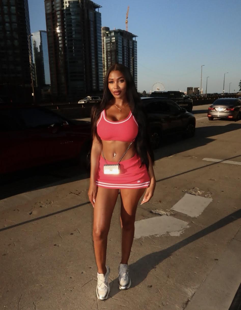 Sporty Knitted Skirt Set