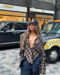 Buffalo Check Cinched Top