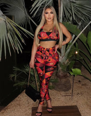 Fire Flame Pant Set