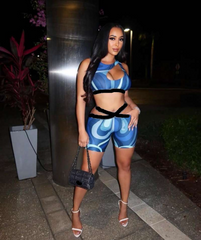 Blue Mist Isle Short Set