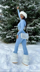 White Snow Boots
