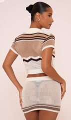 Polo Crotchet Skirt Set
