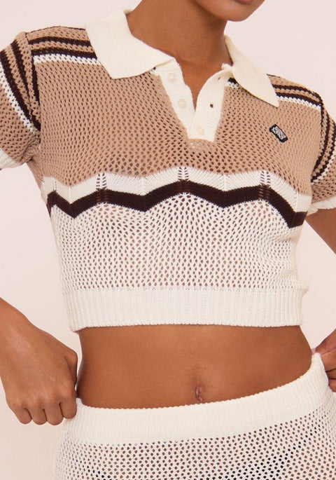 Polo Crotchet Skirt Set