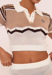 Polo Crotchet Skirt Set