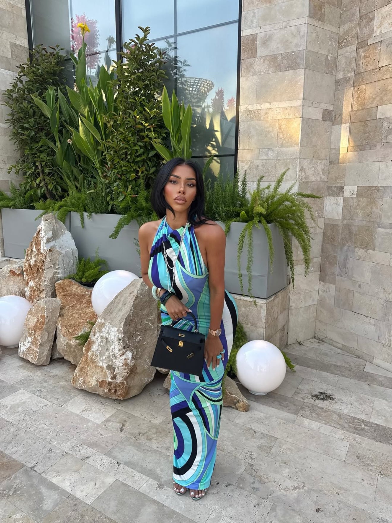 Kiwi Midi Halter Dress