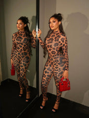 Leopard Print Pant Set
