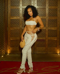 Laced Up Pant Set