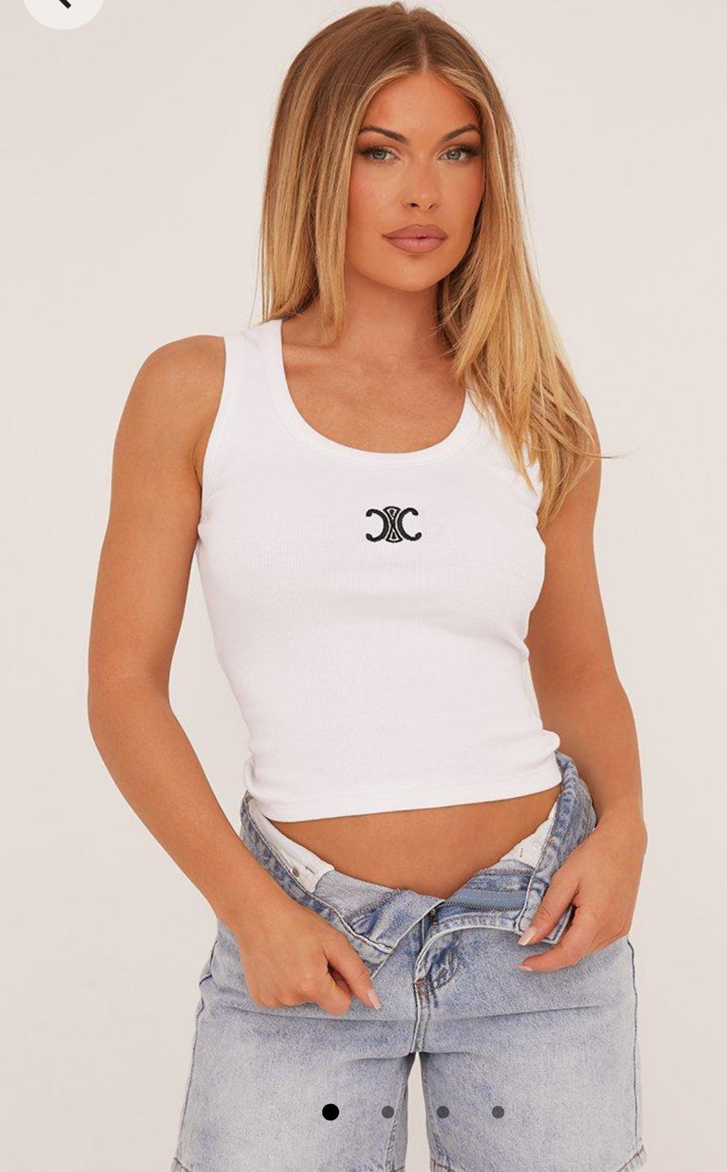 Claire White Tank Top