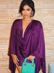 Gila Satin Drape Dress