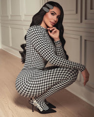 Houndstooth Jumpsuit