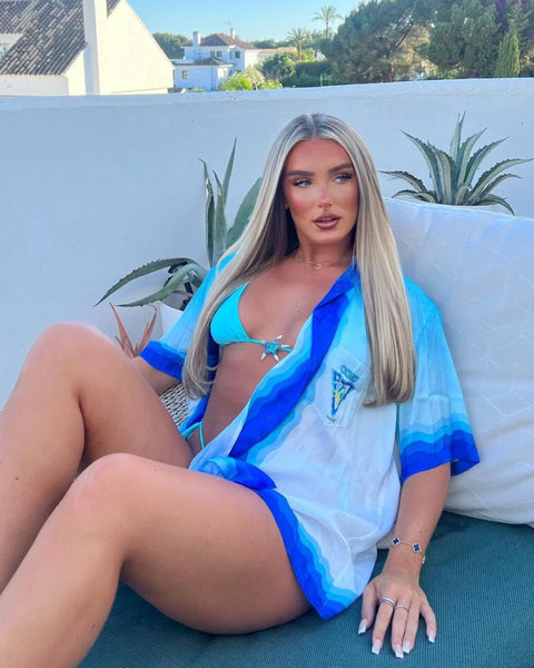 Blanca Blue Silky Top