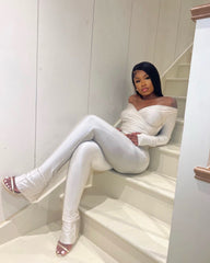 Tiana Pant Set White