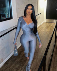 Tiana Pant Set Silver