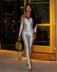 Tiana Pant Set White