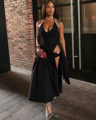 Tulum Skirt Set Black