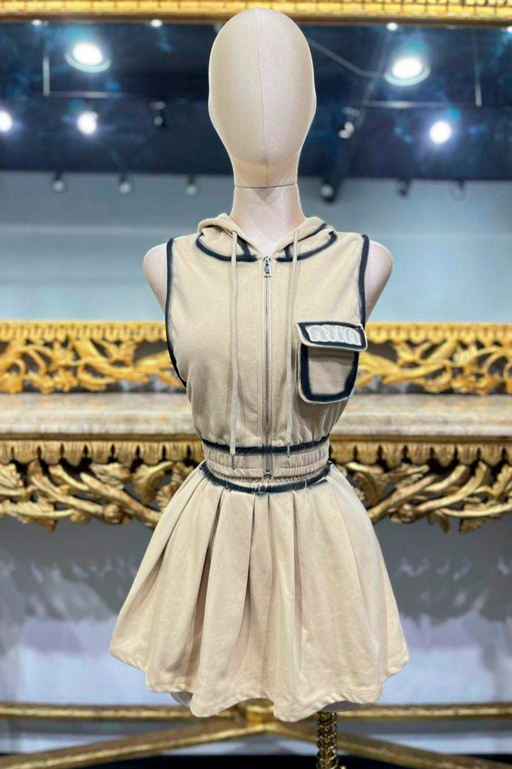 Min Rhinestone Skirt Set