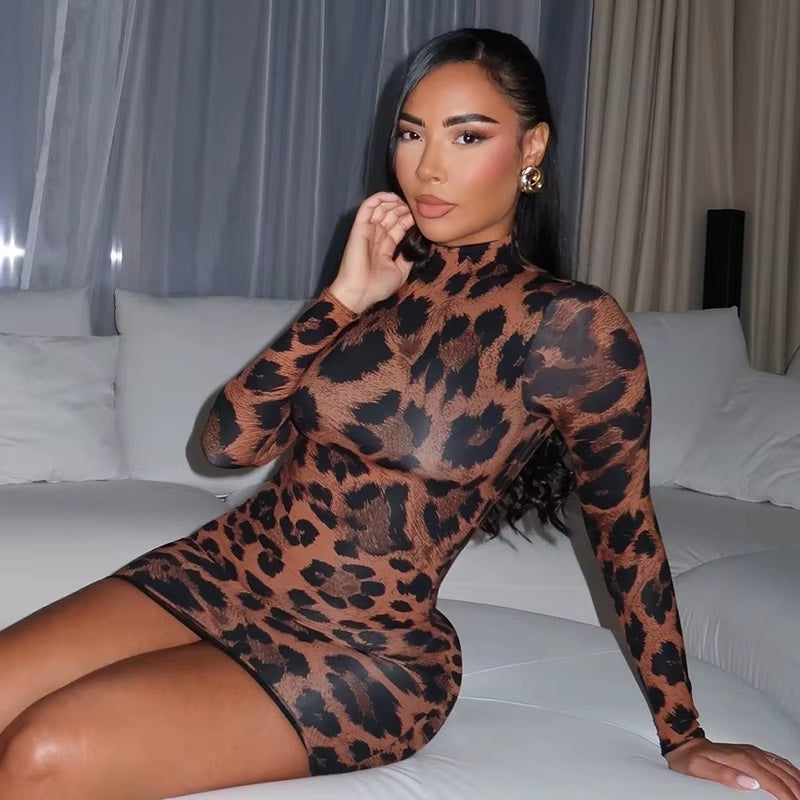 Leopard Body Mini Dress