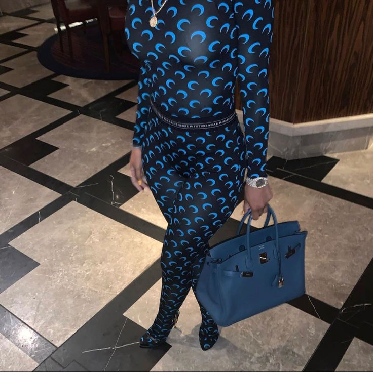 Moon Pants Set Blue