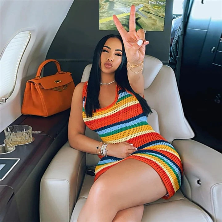 Catching Flights Mini Dress