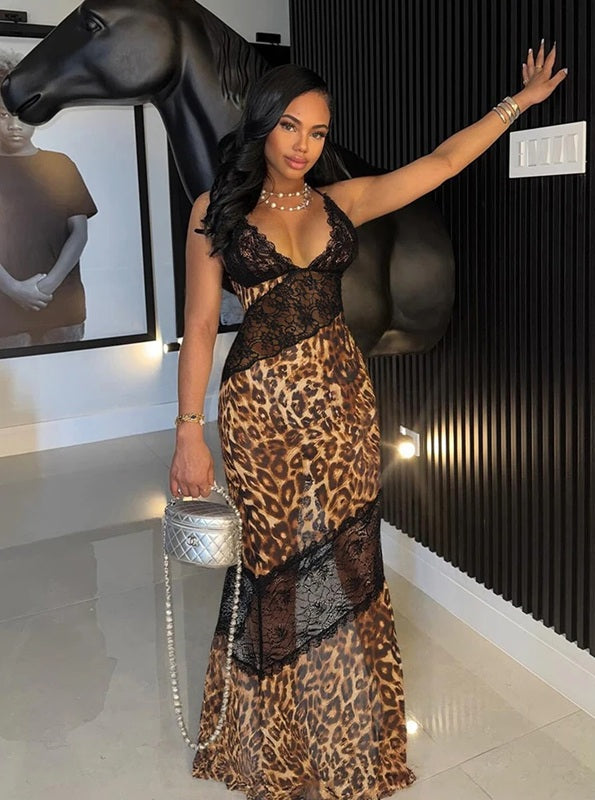Miss Leopard Maxi Dress