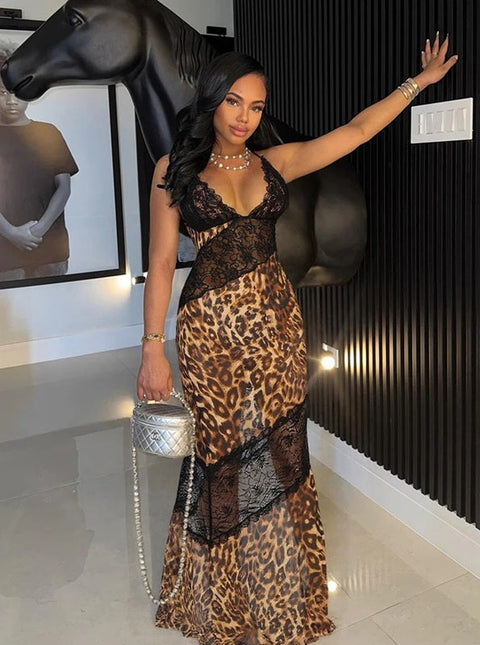 Miss Leopard Maxi Dress